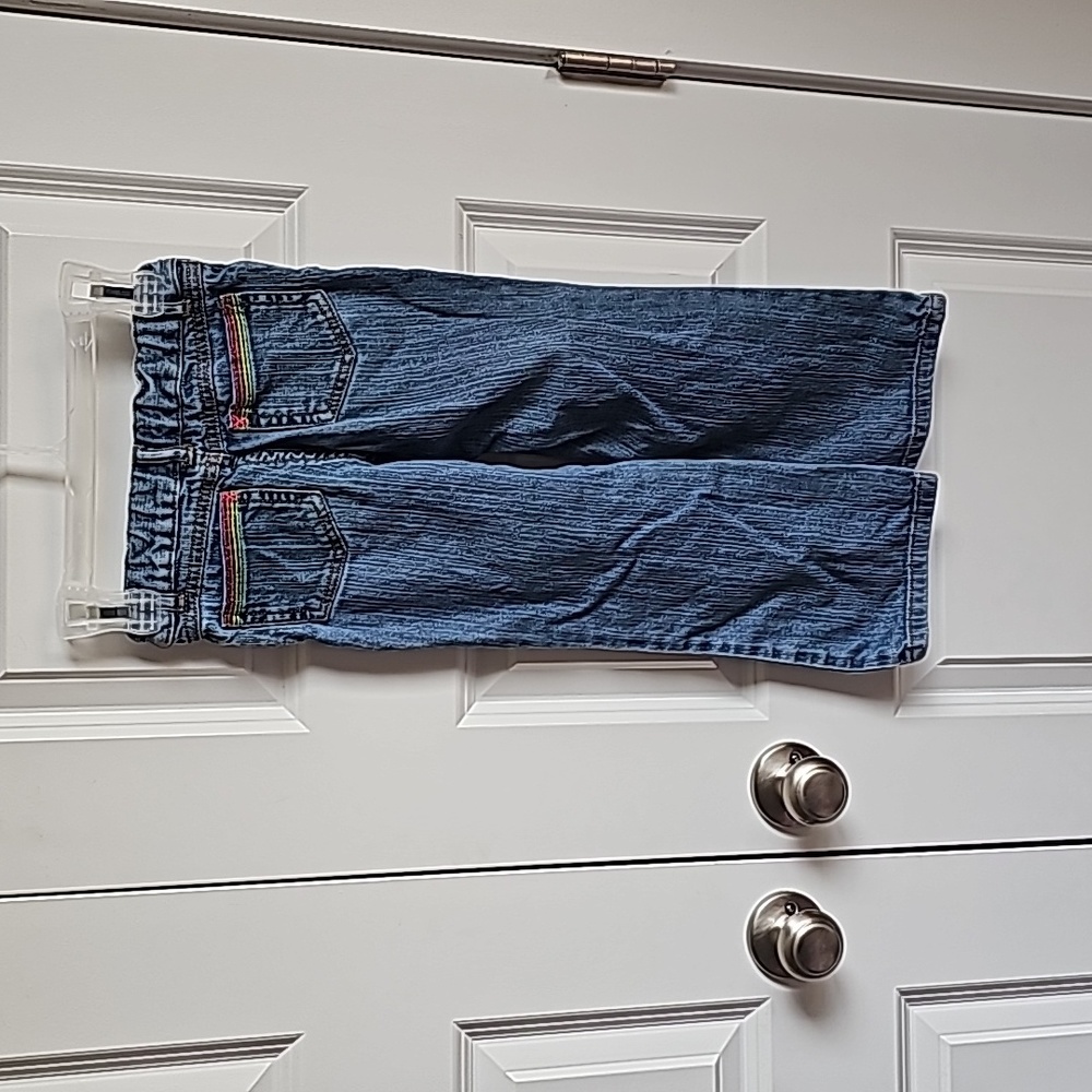 4 for $20 Carter's Embroidered Flare Jeans for Little Girls in Size 5 - Picture 2 of 6